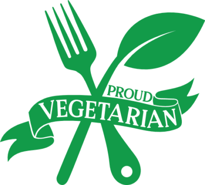 Proud vegetarian, Crossed leaf and fork free svg file for members, svg for apron, vegetarian day svg