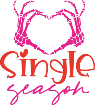Single season, skeleton hands making heart free svg file for members, sweatshirt design