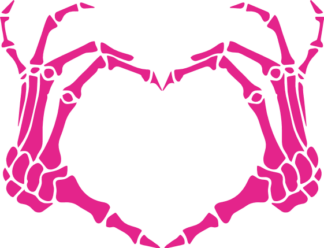 Skeleton hands making heart clipart image free svg file for members, singles day