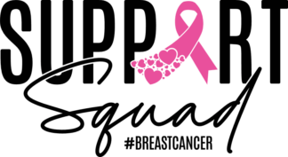 Support squad, #breastcancer free svg file for members, cancer awareness svg for tshirt