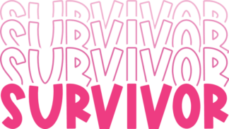 Survivor, echo text free svg file for members, breast cancer awareness tshirt design