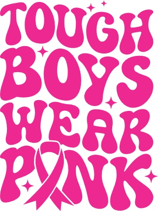Tough boys wear pink free svg file for members, breast cancer awareness t-shirt design