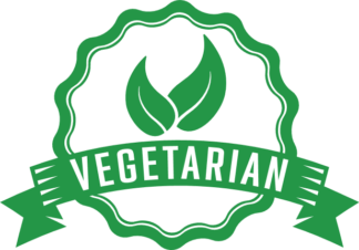 Vegetarian sign free svg file for members, label, sticker