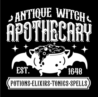 Halloween wall sign SVG, Antique Witch Apothecary, potions, elixirs, tonics, spells, Free SVG File for Members