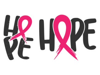 Hope sign free svg file for members, breast cancer awareness svg for tshirt