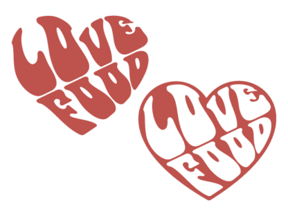 Love Food Heart, Free SVG for Members - T-shirt Design for Food Lovers