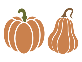 Pumpkins clipart image, fall decoration free svg file for members, sticker