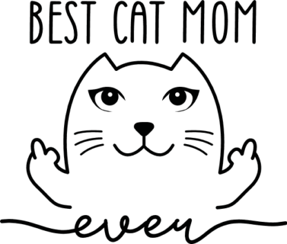 Best cat mom ever free svg file for members, tshirt design for cat lover mama