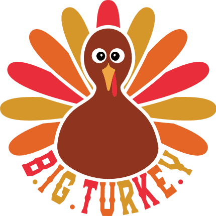 Big Turkey Free SVG File for Members - Thanksgiving Day Decor
