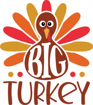 Thanksgiving Day Decor, Free SVG File for Members - Big Turkey sign