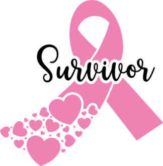 Cancer Survivor, pink ribbon free svg file for members, breast cancer awareness svg for tshirt