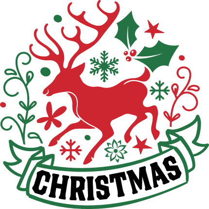 Christmas sign, Free SVG File for Members - Holiday vinyl decal, Festive Decor