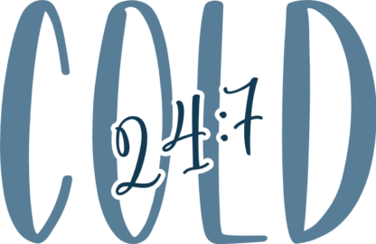 Cold 24:7 Free SVG File for Members - Funny winter sweatshirt design