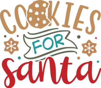 Cookies for Santa Free SVG File for Members - Christmas tray design
