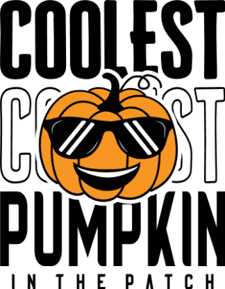 Coolest pumpkin in the patch free svg file for members, fall kids sweatshirt design