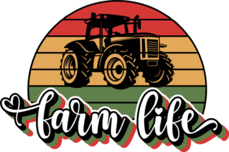 Farm life, tractor free svg file for members, farmer t-shirt design