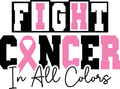 Fight cancer in all colors free svg file for members, breast cancer awareness sweatshirt design
