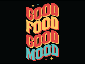 Good Food, Good Mood Free SVG File for Members - Funny restaurant decor, wall art
