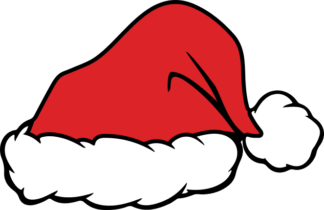 Santa Claus Hat, Free SVG File for Members - Christmas Clipart Image, Holiday decoration