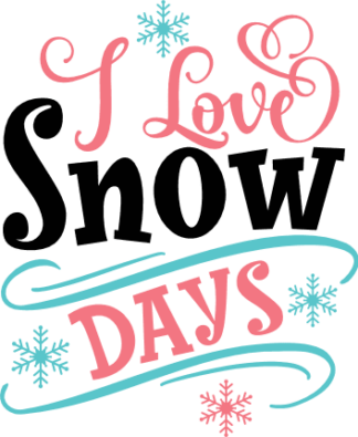 I Love Snow Days Free SVG File for Members - Winter Sweatshirt Design