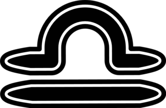 Libra symbol free svg file for members - clipart image, sticker, zodiac svg