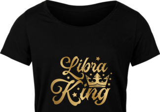 Libra king free svg file for members, golden png for sublimation, birthday tshirt design