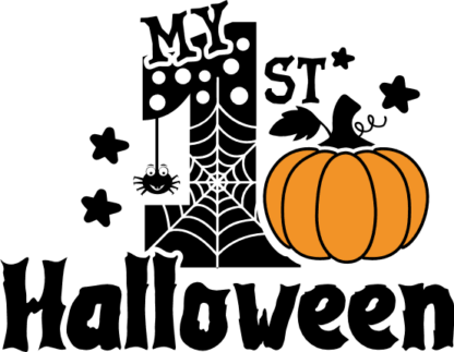 My 1st halloween free svg file for members, baby onesie design