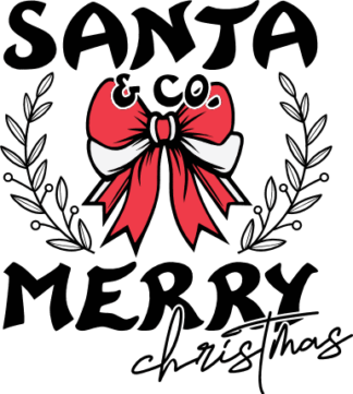 Christmas svg for tshirt, Santa & Co Merry Christmas - Free SVG File for Members
