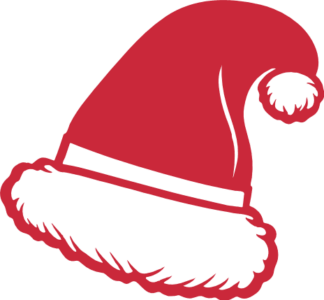 Santa Hat Free SVG File for Members - Christmas Clipart Image, Holiday Decor