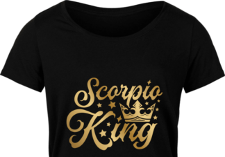 Scorpio king free svg file for members, golden png for sublimation, zodiac svg for tshirt