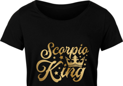 Scorpio king free svg file for members, golden png for sublimation, zodiac svg for tshirt