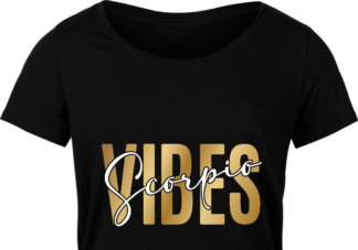 Scorpio vibes free svg file for members, golden png for sublimation, zodiac svg for tshirt