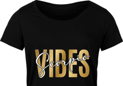 Scorpio vibes free svg file for members, golden png for sublimation, zodiac svg for tshirt