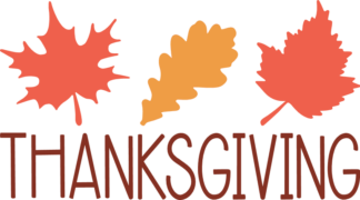 Thanksgiving day svg design for tshirt, Autumn leaves and Thanksgiving sign - Free SVG File for Members