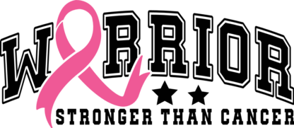Warrior stronger than cancer, breast cancer awareness free svg file for members, svg for cup or mug