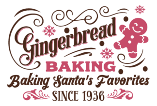 Baking Santa's favorites, Gingerbread Baking Free SVG File for Members - Christmas Decor