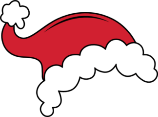 Santa Hat Free SVG File for Members - Christmas decoration, Santa Claus Hat Clipart Image