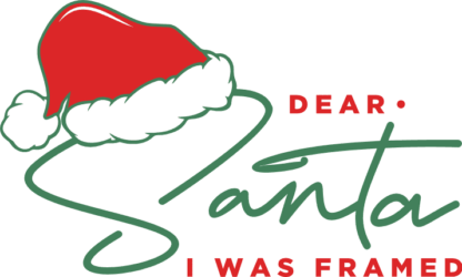 Dear Santa I Was Framed Free SVG File for Members - Funny Christmas tshirt design