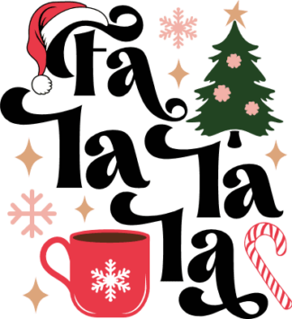 Fa la la la Free SVG File for Members - Christmas sweatshirt design