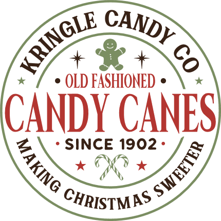 Kringle Candy Co, Old fashioned candy canes, making Christmas sweeter Free SVG File for Members - Christmas sign