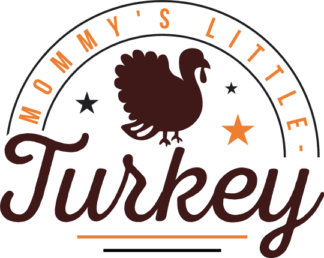 Mommy’s Little Turkey Free SVG File for Members - Thanksgiving Day baby onesie design