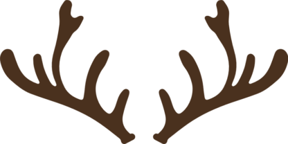 Reindeer antlers Free SVG File for Members - Hunting sticker, Christmas Clipart Image