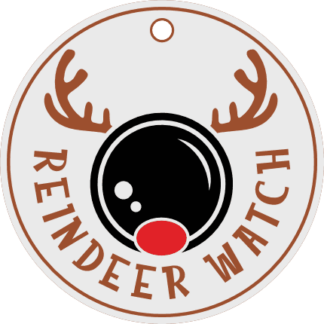 Reindeer watch hanging sign Free SVG File for Members - Christmas decoration
