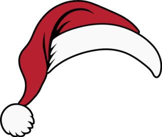 Christmas decorative Santa Claus Hat Free SVG File - Santa Hat Clipart Image