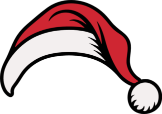 Santa Claus Hat Free SVG File for Members - Christmas decoration, Santa Hat Clipart Image