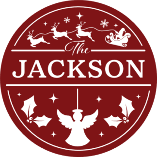 Personalized Christmas ornament Free SVG File for Members - Christmas decor