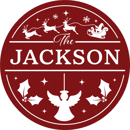 Personalized Christmas ornament Free SVG File for Members - Christmas decor