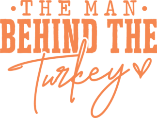 The man behind the turkey Free SVG File for Members - thanksgiving day tshirt design