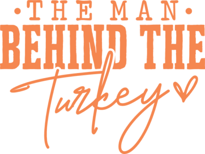The man behind the turkey Free SVG File for Members - thanksgiving day tshirt design