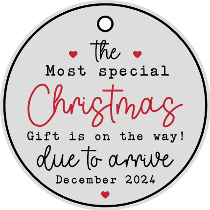 Christmas SVG, The Most Special Christmas Gift is on the Way due to arrive december 2024 Free SVG File for Members